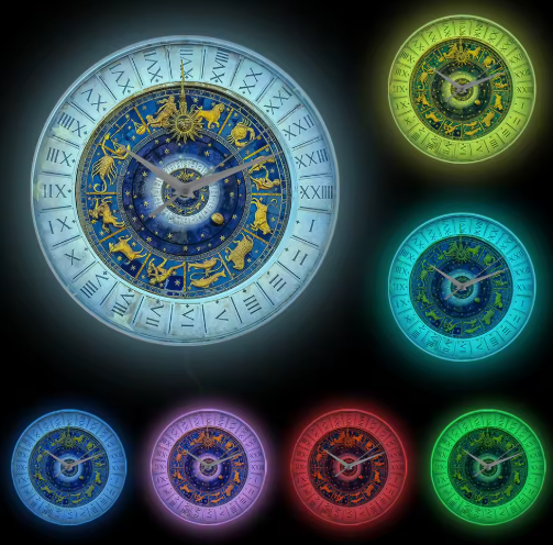Horloge Murale Signe Du Zodiaque