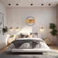 Horloge Murale Minimaliste Bois & Métal Sans Graduation 30 cm