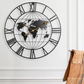 Grande Horloge Murale Monde En Chiffres Romains